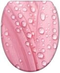 Sanilo WC Sitz mit Absenkautomatik & Quick-Release aus Holz, Pink Flower 