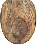 Sanilo WC Sitz mit Absenkautomatik & Quick-Release aus Holz, Rustikal 