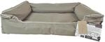 Bett Paula Dunkelbeige, 100 cm
