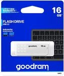 GOODRAM 16GB UME2 White USB-Anh&auml;nger, USB 2.0, Wei&szlig;