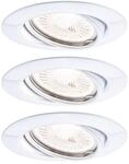 Paulmann Einbauleuchte LED Base rund 5W GU10 Wei&szlig; 3er-Set schwenkbar