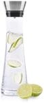 Haushalt International Wasserkaraffe Glas (1 Liter) - Glaskaraffe mit Deckel und