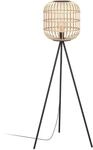 EGLO Stehlampe Bordesley, 1 flammige Stehleuchte Vintage, Natur, Boho | Hygge,