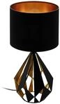 EGLO Tischlampe Carlton 5, 1 flammige Vintage Tischleuchte | Nachttischleuchte aus