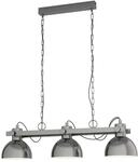 EGLO Pendellampe Lubenham, 3 flammige Vintage Pendelleuchte im Industrial Design,