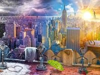 Ravensburger Puzzle 16008 - New York im Winter und Sommer - 1500 Teile Puzzle...