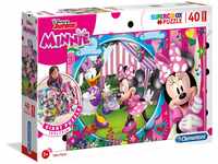 Clementoni 25462 Bodenpuzzle Minnie Happy Helpers – Puzzle 40 Teile ab 3...