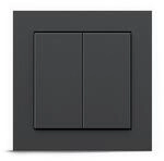 Senic Friends of Hue Smart Home Lichtschalter anthrazit | Kabelloser & batterieloser