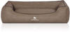 Knuffelwuff Hundebett Scottsdale aus Kunstleder M-L 85 x 63cm Stone