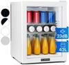 Klarstein Kühlschrank, Mini Kühlschrank mit Glastüre, Mini-Kühlschrank für