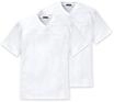 Schiesser Herren American T- Shirts mit V-Ausschnitt, 2er - Pack (XL / (7), Weiss)