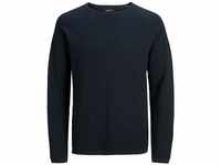 JACK & JONES Herren Strickpullover Rundhals Basic Langarm Sweater Baumwolle Shirt