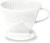 Creano Porzellan Kaffeefilter XXL (Weiß), Filter Größe 4 für Filtertüten...