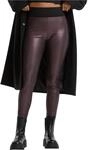 Urban Classics Damen Ladies Faux Leather High Waist Leggings Redwine, XS