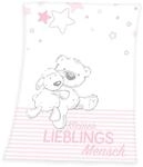 Herding Baby Best Lieblingsmensch Microfaser-Flauschdecke, 75 x 100 cm, Polyester,