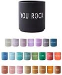 Design Letters Lieblingsbecher Schwarz YOU ROCK Tasse | Kaffeebecher Porzellan 