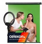 celexon Greenscreen Rollo-Leinwand Chroma-Key 110" | 200x190cm 1:1