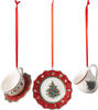 Villeroy und Boch - Toy's Delight Decoration Ornamente Geschirrset rot, 3tlg.,