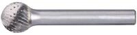 Pferd 21213043 Hartmetall-Fr&auml;sstifte Form D Kugel 0605/3 Z4