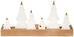 R&auml;der Living Xmas Lichtobjekt Tannen aus Porzellan und Akazienholz in der Gr&ouml;&szlig;e