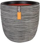 Capi Europe - Topf Kugel Rib NL - 55x53 - Anthrazit - Blumentopf f&uuml;r den Innen- und