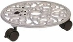 WAGNER Pflanzenroller ANTIK &Oslash; 29 x 6,5 cm I Blumenroller f&uuml;r Au&szlig;enbereich +