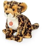 Teddy Hermann 90472 Leopard sitzend 27 cm, Kuscheltier | Naturgetreu gestaltet,