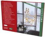 Konstsmide LED Fenstersilhouette, Rentier, 50 warm wei&szlig;e Dioden, 230V, Innen,