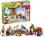 SCHLEICH 98063 Farm World Spielset - Adventskalender 2020 mit vielen Einzelfiguren,