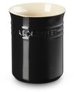 LE CREUSET Topf f&uuml;r Kochkellen aus Steinzeug, 1,1 Liter, Schwarz gl&auml;nzend,