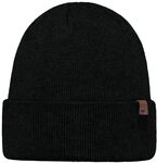 Barts Herren Wilbert Turnup Baskenm&uuml;tze, Schwarz (Black 0001), One Size
