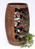 DanDiBo Weinregal Holz Stehend Weinfass 0370-R Fass 80 cm Flaschenregal