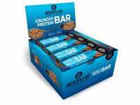 Bodylab24 Crunchy Protein Bar Schoko Brownie 12 x 64g Vorratsbox, knuspriger