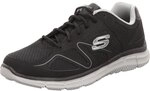 Skechers Satisfaction 58350-BKGY, Herren Sneaker, Schwarz (Black 58350-BKGY), 46 EU