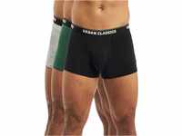 Urban Classics Herren Boxer Shorts 3-Pack Boxershorts, grey+darkgreen+black, XL