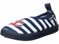 Playshoes UV-Schutz Aqua-Slipper Maritim, Aqua Schuhe, Blau (Marine/weiß 171),...