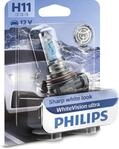 Philips WhiteVision ultra H11 Scheinwerferlampe, Einzelblister 12362WVUB1 Single