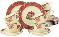 Seltmann Weiden Kaffeeservice 18-tlg. 6 Personen Marieluise Weihnachtsnostalgie