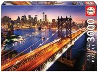 Educa - Puzzle 3000 Teile f&uuml;r Erwachsene | Manhattan, New York, USA. 3000 Teile
