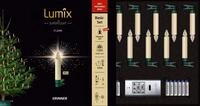 KRINNER Lumix LED kabellose Weihnachtsbaum Christbaumkerzen SuperLight Flame 12er
