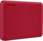 TOSHIBA Canvio Advance 2.5" 2TB USB 3.1 Rojo Rugged