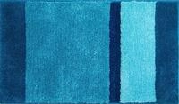 Grund Badteppich, 100% Polyacryl, superweich, Anthrazit, t&uuml;rkis, 60 x 100 cm