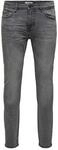 ONLY & SONS Mens Grey Denim Skinny