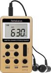 Retekess V112 Mini Radio Batteriebetrieben,Radio Klein(Gold) | zum