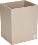 JOOP! Papierkorb Bathline Grau, Leder Optik &bull;Ma&szlig;e (B x H x T): 25 x 30 x 21 cm mit