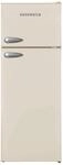 Respekta Retro-K&uuml;hlschrank mit Gefrierfach / in creme / 145 x 54 cm / 213 L