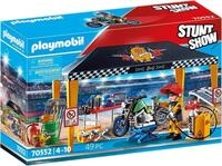 PLAYMOBIL Stuntshow 70552 Werkstattzelt, F&uuml;r Kinder von 4-10 Jahren