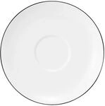 Seltmann Weiden Lido Black Line Milchkaffeeuntertasse, &oslash; 16 cm, Runder...