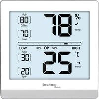 Technoline WS 9470 - Raumklimastation, digitales Thermometer, Hygrometer, modernes