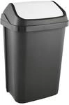 keeeper M&uuml;lleimer mit Schwingdeckel, 25 l, Swantje, Graphit-Grau